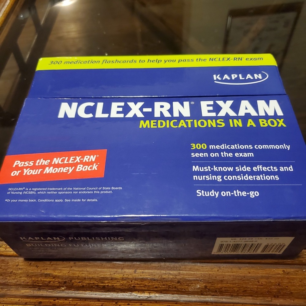 Nclex-Rn Medication Flashcards: Kaplan -Nursing School - Test Preparation
